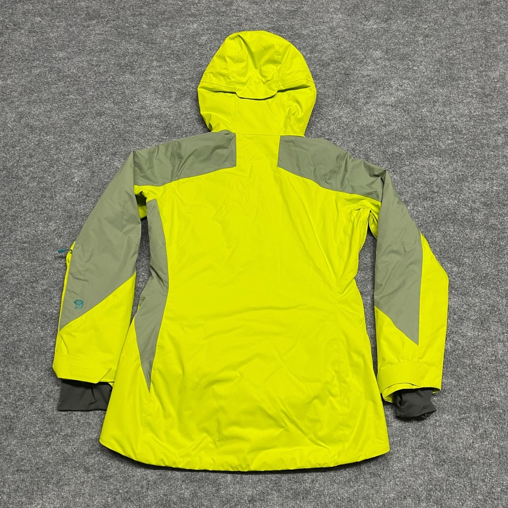 Mountain Hardwear Jacket Womens Medium Neon Yellow Polara Insulated RECCO Ski - Picture 11 of 16